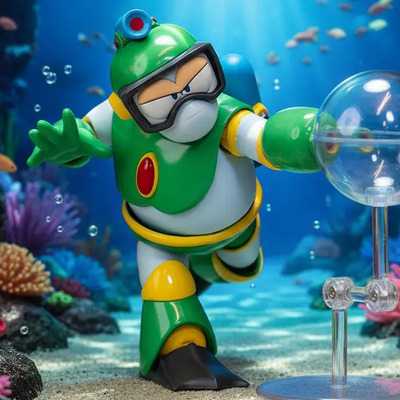 Figura De Coleccion Megaman Bubble Man Articulada | Envío gratis