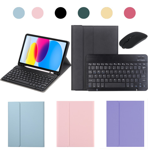 Teclados Para iPad  9ª/8ª/7ª Geração Com 10.2in Capas+mouse