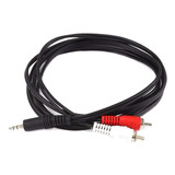 Cable Plug 3.5 Estereo A 2 Rca Mono Macho/macho 1,5mts Rhc