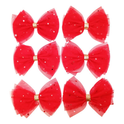 Paquete 6 Moños Niña Bebé Tul Estrellitas Varios Colores | MercadoLibre