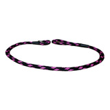 Lazo Cordón Collar De Ahogo Perros Negro Con Fucsia