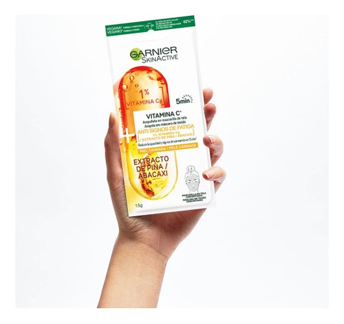 Mascarilla Facial Garnier Vitamica C Extracto De Piña 5min