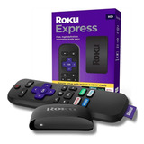 Roku Express 3930 Full Hd 32mb Negro 512mb De Memoria Ram