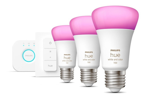 Kit De Inicio Startkit Philips Hue White And Color +1 Switch