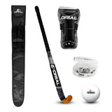 Palo Hockey Drial + Funda + Canillera + Bocha + Bucal Combo