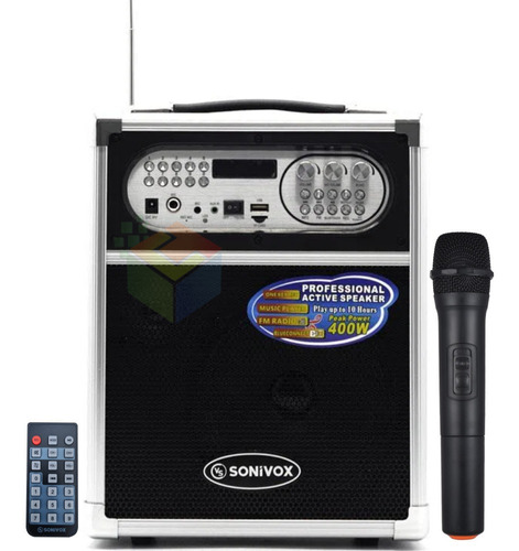 Parlante Portátil Profesional Sonivox 400w Bluetooth Vs-1455