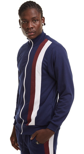 Jaqueta Bomber Sport Brohood Moletom Azul Marinho