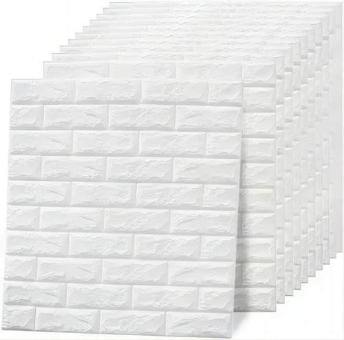 Pegatina Pared Patron Ladrillo Papel Tapiz 3d 35x38cm 10pcs