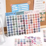 Set 3 Plantillas, 138 Ministickers Washi Para Bullet Journal