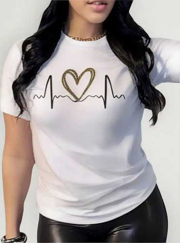 Playeras Mujer Deportiva Casual Cuello Redondo Manga Corta | MercadoLibre