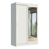 Guarda-roupa Madesa Tokio 2 Portas Com Espelho 2 Gavetas Cor Branco 10976e1e