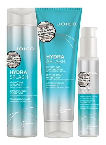 Joico Kit Hydra Splash Shampoo Condicionador Leave In