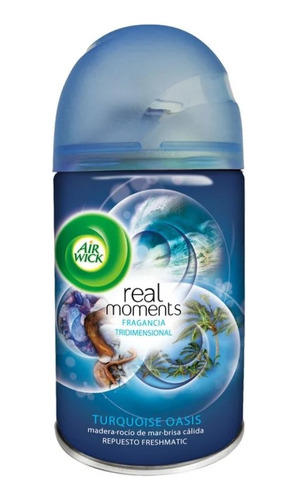 Repuesto Aromatizan Air Wick Freshmatic Turquesa Oasis 250ml