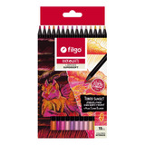 Estuche X15 Lapices Filgo Black & White Soft Tonos Sunset