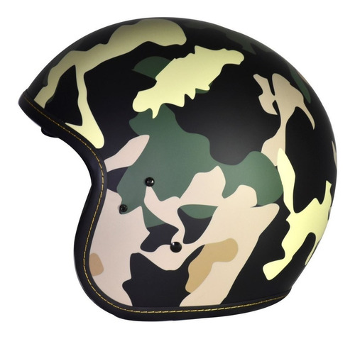 Casco Abierto Air Tek Army, Certif. Dot F.vidrio Kromtek 