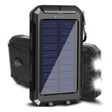 Banco De Energía Solar 20000mah Portátil Pd 3.0 Carga Rápida