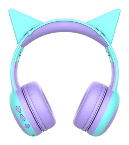 Auriculares Bluetooth Orejas De Gato Limitador Volumen Niños