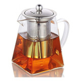 Tetera De Vidrio Borosilicato De 750 Ml Con Infusor De Acero Inoxidable