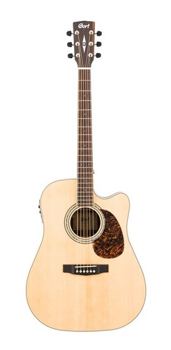 Guitarra Electroacustica Cort Mr710f Natural Con Funda