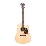 Guitarra Electroacustica Cort Mr710f Natural Con Funda