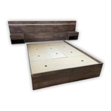 Cama Box Cajonera +respaldo C/mesas Flotantes(p/1,50 X 1,90)