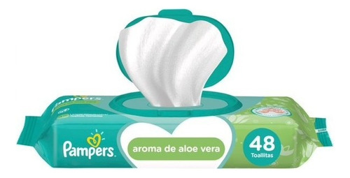 Toallitas Humedas Pampers Aroma Aloe Vera Con Tapa X48u