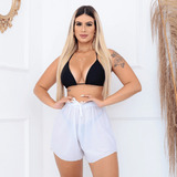 Shorts Saída De Praia Tule Várias Cores Plus Size Envio 24hr