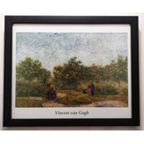 Van Gogh _ Jardín Con Pareja En Cortejo Enmarcado 55 X 45 Cm