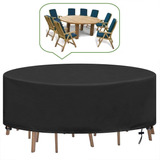 Cubierta Para Mesa Redonda Jardin Funda Muebles 188×84 Cm