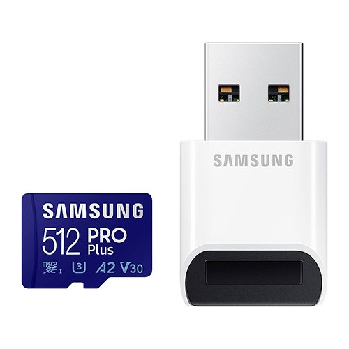 Samsung® Pro Plus Micro Sd 512gb 4k 160mb/s + Adaptador Usb