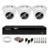 Kit Cftv 3 Câmeras Intelbras Vhc 1120 D Hd Dvr 1204