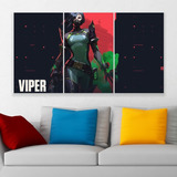 Cuadro Triptico Valorant Viper Personalizado Art