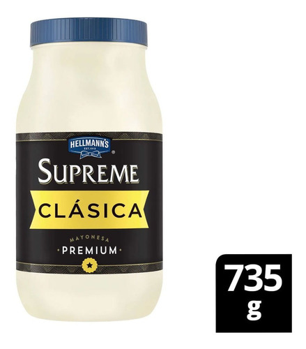 Mayonesa Hellmann's Supreme Classic Frasco 735 G