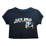 Remera Corta Top Crop Luck Ra 