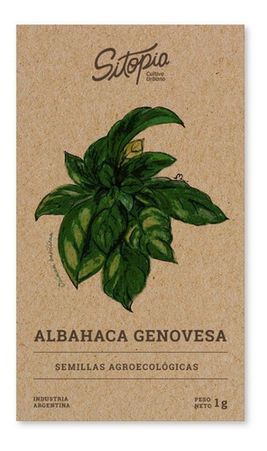 Semillas De Albahaca Genovesa Sitopia