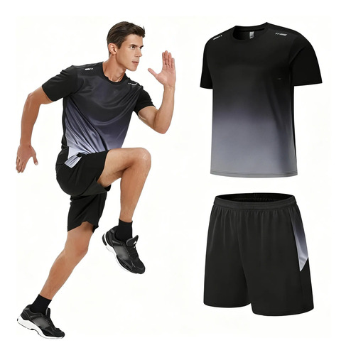 Conjunto De Playera Mangas Cortas Y Short Deportivo Hombre | MercadoLibre