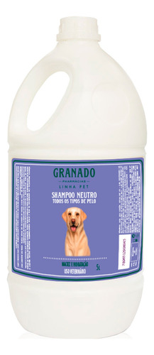 Shampoo Granado Pet Neutro 5l Tom De Pelagem Recomendado Claro