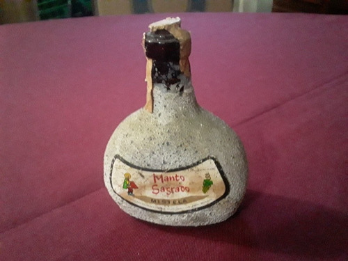 Botella Miniatura Vino Manto Sagrado Mistela