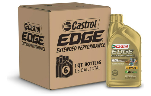 Aceite Castrol Edge Extended Performance 5w-30 6/946ml