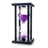 Reloj De Arena De Madera Bellaware 60 Minutos, Morado.