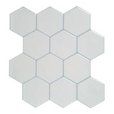 Vinilo 3d Autoadhesivo Cerámico Hexagonal | Blanco O Negro 