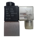 Electrovalvula Solenoide Neumatica 2/2 Rosca 1/4 Con Bobina 12v - 24v Ac/dc