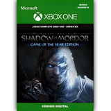 Sombras De Mordor Edición Goty Xbox One - Series