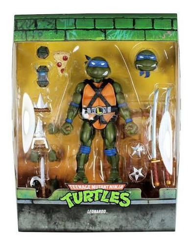 Figura Tortugas Ninja Super 7 Leonardo Original 