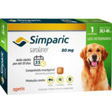 Simparic Cães 20 A 40 Kg 80 Mg Caixa 3 Comprimido - Zoetis