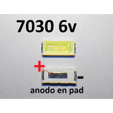 X 100 Led Backlight 7030 6v 1w Anodo En Pad (led34) 