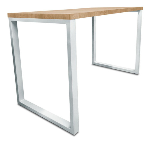 Mesa Para Escritório Estilo Industrial 120cm Mdf Branco Jade