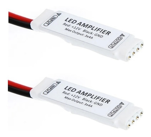 2 Amplificador E Repetidor Para Fita Led Rgb 5050 E 3528