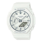 Reloj Casio G-shock Gma-s2100-7adr Mujer Color De La Correa Blanco Color Del Bisel Blanco Color Del Fondo Blanco