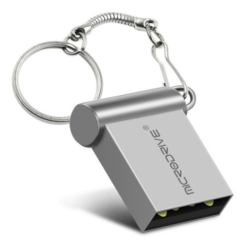 Memoria Usb Microdrive Super Mini Mnd064g0428 32gb 2.0 Plateado